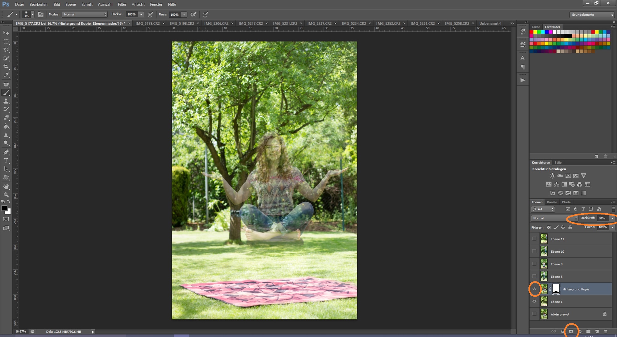 Levitation Schritt 2 Bearbeitung