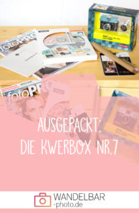 Ausgepackt: #Kwerbox Nr.7 Ausgepackt: Das war in der Fotografiebox #Kwerbox Nr.7