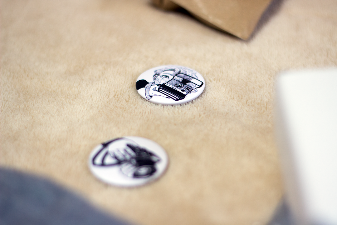 Kühlschrankmagnet Kameramädchen