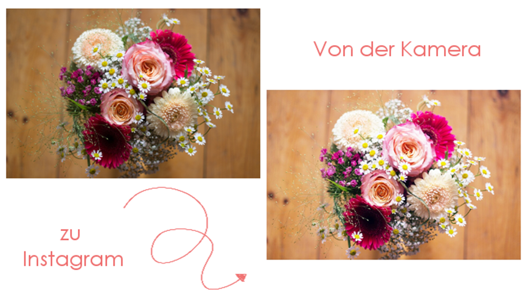 Von der Kamera zum Instagrambild