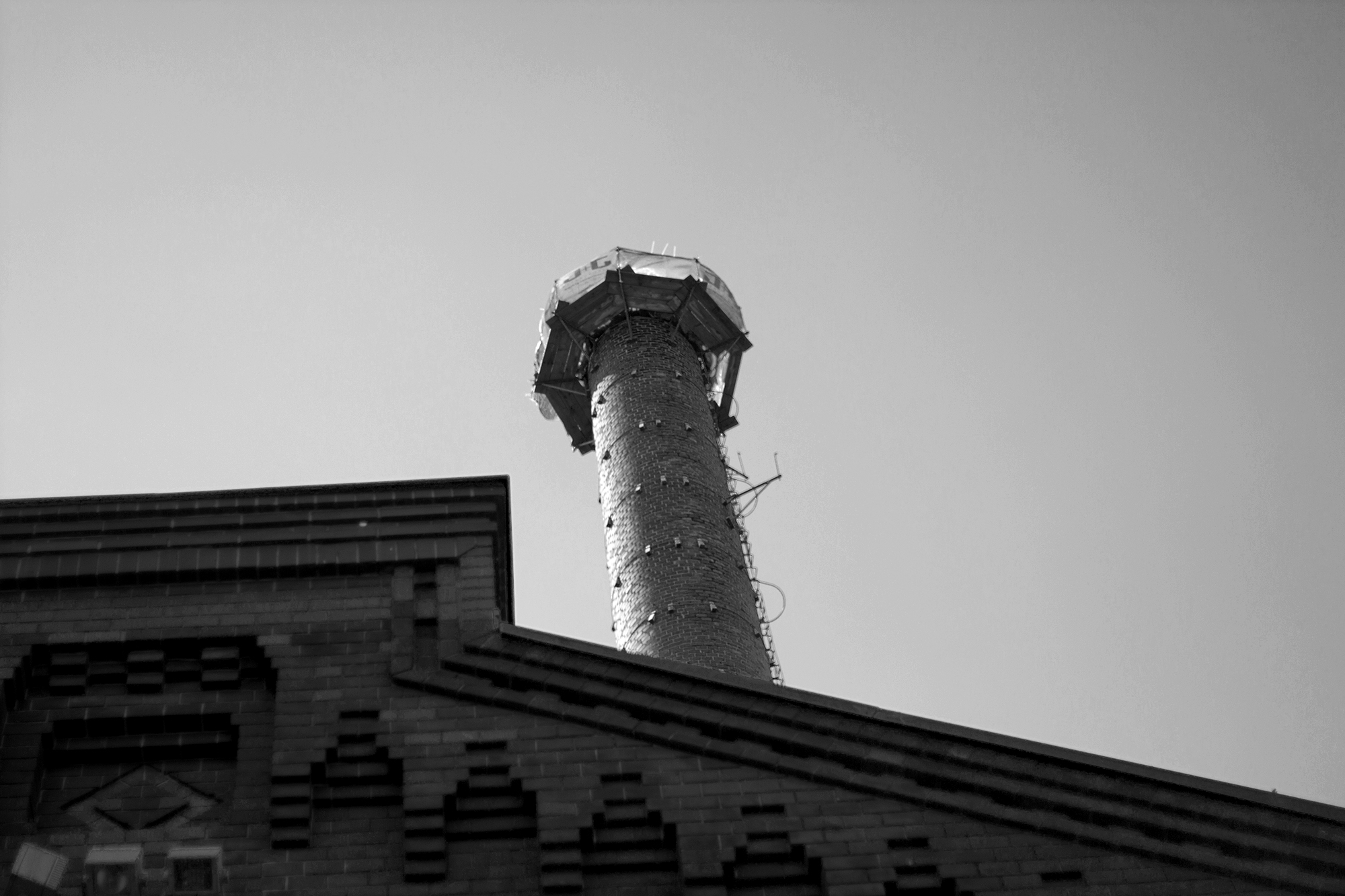 Alte Brauerei Berlin Turm Schwarz-Weiß Alte Brauerei Berlin Turm Schwarz-Weiß