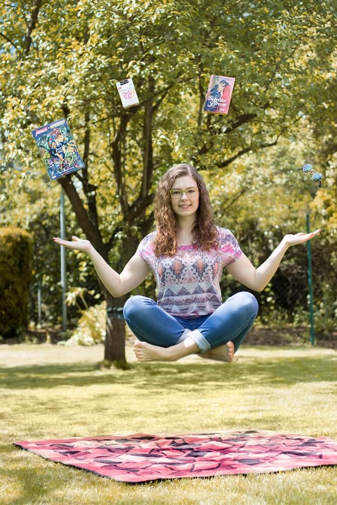 Selbstporträt Idee Levitation