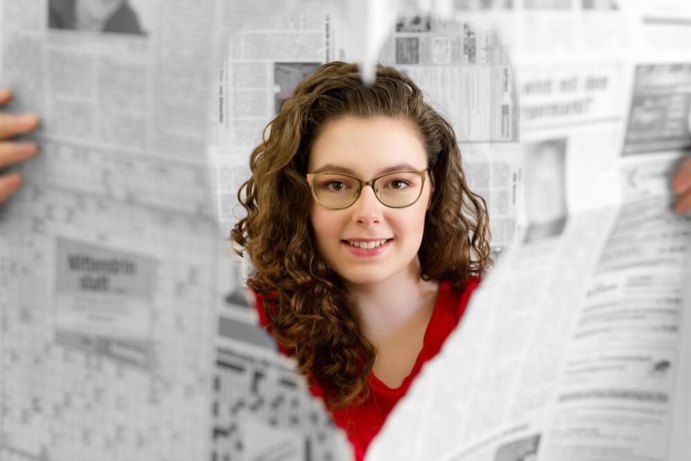 Foto Ideen Zuhause Selbstporträt Idee Zeitungsherz