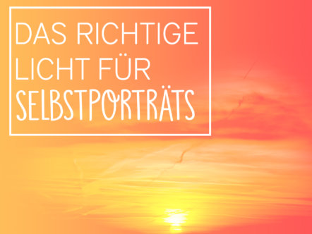Richtige Licht Selbstporträts