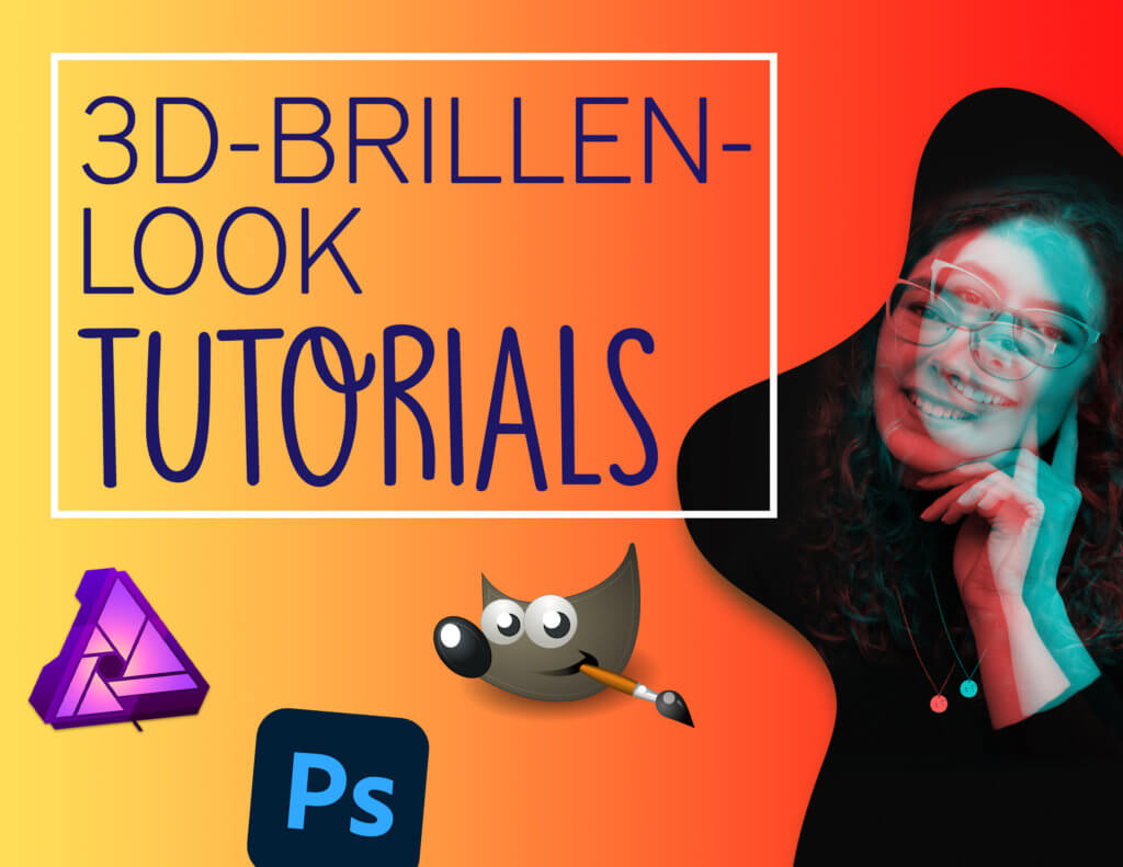 3D Brillen Look Tutorial Bildbearbeitung